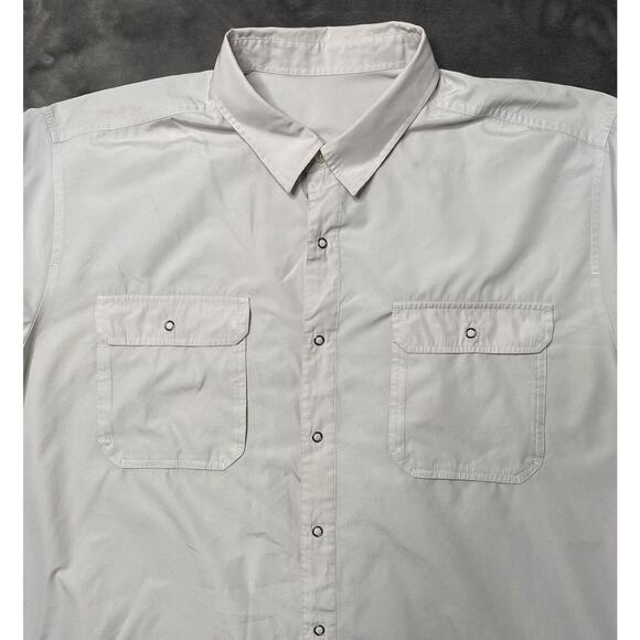 Patagonia Snap Front Shirt Men's XL/2XL Gray Lightweight Short Sleeve Hiking - Picture 2 of 6